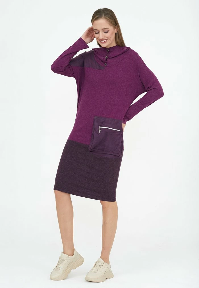 Madam-T MIGDALIA - Robe De Jour - Pflaume/dunkelviolett 6 Madam-T MIGDALIA - Robe De Jour - Pflaume/dunkelviolett – Image 6