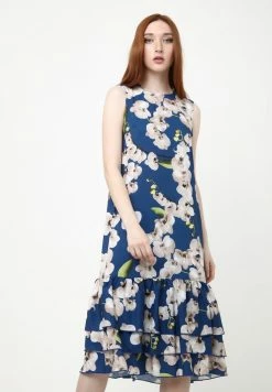 Madam-T GAISA - Robe De Jour - Blau, Hellbraun -Madam-T Soldes 2022 ddd7ab4b6929438b9dfa7a842fad3b76