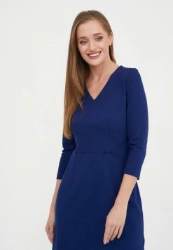 Madam-T LIRIA - Robe Fourreau - Indigo -Madam-T Soldes 2022 ddde1aeb80bc4ede8e693c6b491ee33c