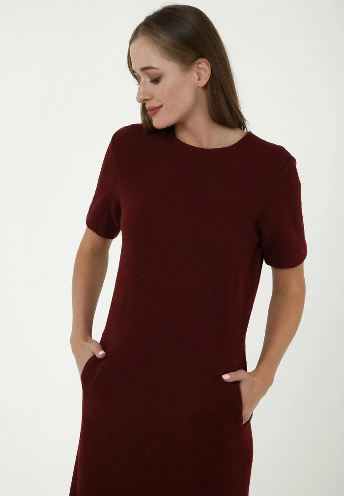 Madam-T MALU - Robe En Jersey - Weinrot 5 Madam-T MALU - Robe En Jersey - Weinrot – Image 5