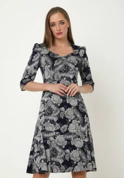 Madam-T LUNA - Robe De Soirée - Blau, Grau