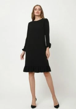 Madam-T Soldes 2022 45 Madam-T Robe De Jour - Schwarz