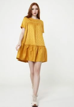 Madam-T Robe De Jour - Senf -Madam-T Soldes 2022 de49e94ee4884df7a563f820ac93a029