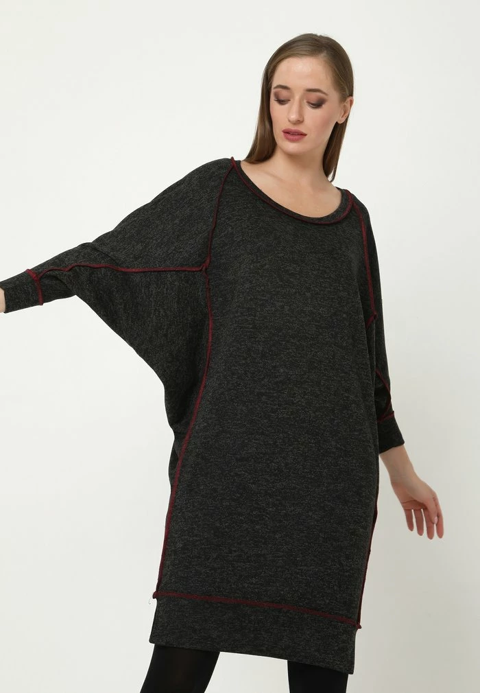 Madam-T Robe De Jour - Schwarz 1 Madam-T Robe De Jour - Schwarz