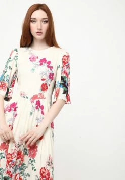 Madam-T TEREZIA - Robe De Jour - Beige/rot -Madam-T Soldes 2022 de6d3c6ec9cb4e1ab2fb004e247bfba8