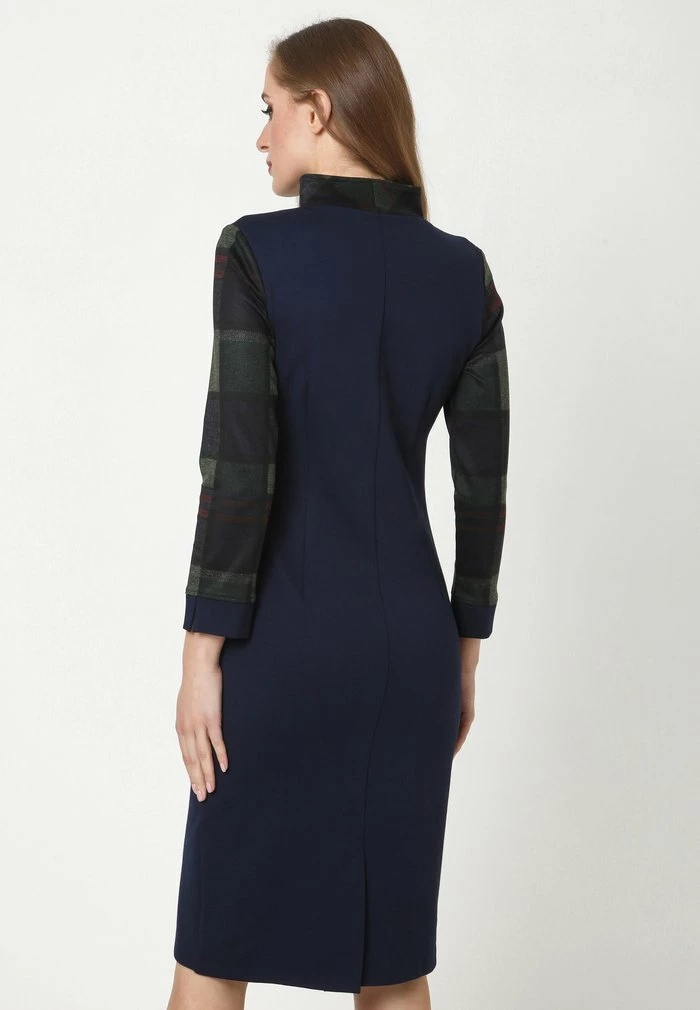 Madam-T Robe Fourreau - Blau, Grün 3 Madam-T Robe Fourreau - Blau, Grün – Image 3