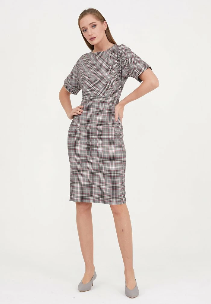 Madam-T ALTEA - Robe Fourreau - Grünes Leder/ Burgund. 6 Madam-T ALTEA - Robe Fourreau - Grünes Leder/ Burgund. – Image 6