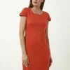 Madam-T ZAMARDA - Robe Fourreau - Terrakotta