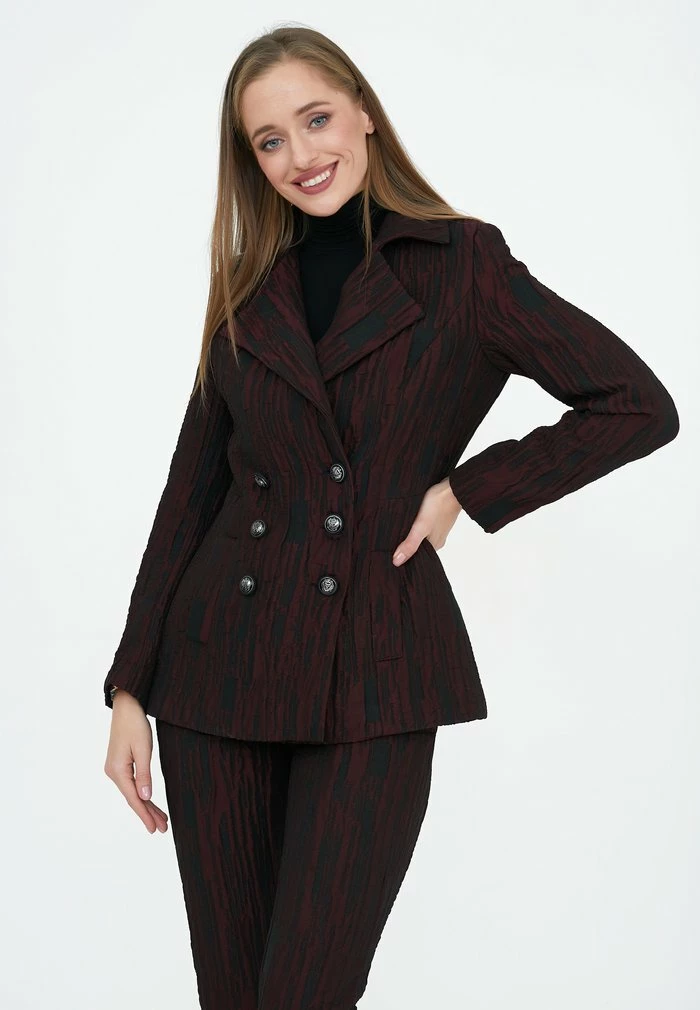 Madam-T KSIA - Blazer - Black/maroon 5 Madam-T KSIA - Blazer - Black/maroon – Image 5
