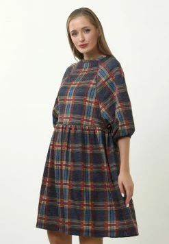 Madam-T ADAMASA - Robe De Jour - Blau/rot