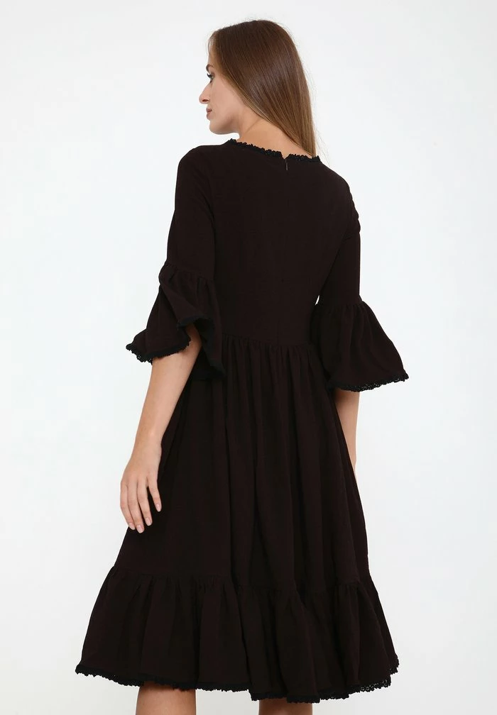 Madam-T CHIARA - Robe Chemise - Braun 3 Madam-T CHIARA - Robe Chemise - Braun – Image 3