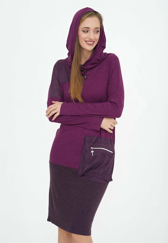 Madam-T MIGDALIA - Robe De Jour - Pflaume/dunkelviolett 1 Madam-T MIGDALIA - Robe De Jour - Pflaume/dunkelviolett