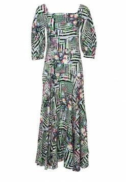 Madam-T MARLIN - Robe Longue - Hellgrün/schwarz -Madam-T Soldes 2022 e046416ccaa64b45a6c54afe12ee5554