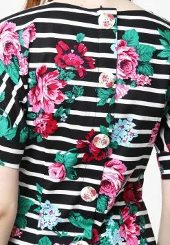 Madam-T JUDY - Robe Fourreau - Schwarz/rosa -Madam-T Soldes 2022 e07441084e2d45b3b7961b6d14666e53