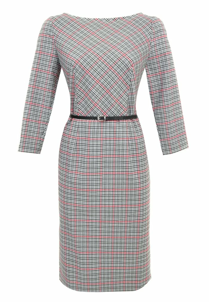 Madam-T MUARA - Robe Fourreau - Grüner Zig/rot 9 Madam-T MUARA - Robe Fourreau - Grüner Zig/rot – Image 9