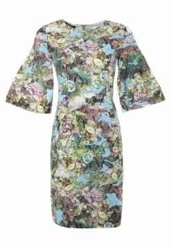 Madam-T DEGA - Robe Fourreau - Hellblau, Grün -Madam-T Soldes 2022 e10a3afca6f84b55a20a2010fe47496a