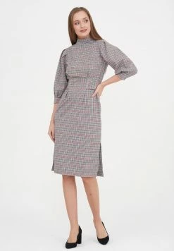 Madam-T MARENA - Robe De Jour - Grüner Zig/rot -Madam-T Soldes 2022 e10bafaba6924c9a91403b2f799ca040