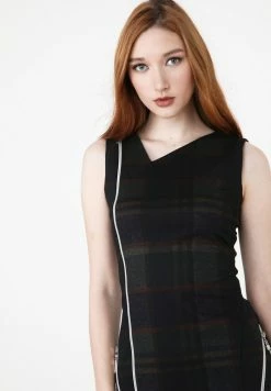 Madam-T KALETA - Robe Fourreau - Schwarz Grün -Madam-T Soldes 2022 e1816c6055ad4853b14f639c45c43bf4