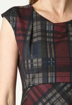 Madam-T MUTALA - Robe Fourreau - Weinrot Blau -Madam-T Soldes 2022 e1989d54552d4119b496aae8fed82710