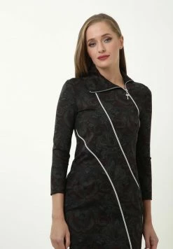 Madam-T MODERN - Robe Fourreau - Grau Weinrot -Madam-T Soldes 2022 e1b58477bc7840bba5c74817e65c70e4