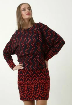 Madam-T CHERRY - Robe Fourreau - Blau/rot -Madam-T Soldes 2022 e23e4ffd26f744a8bcde16ef16f6e621