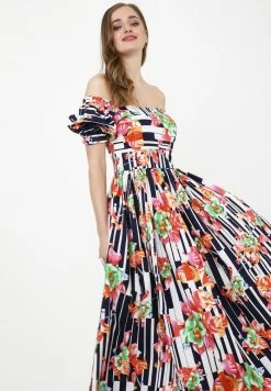 Madam-T FEDERIKA - Robe Longue - Blau/rosa -Madam-T Soldes 2022 e2a7ea0dd2f74eabbc4029e8036479f1