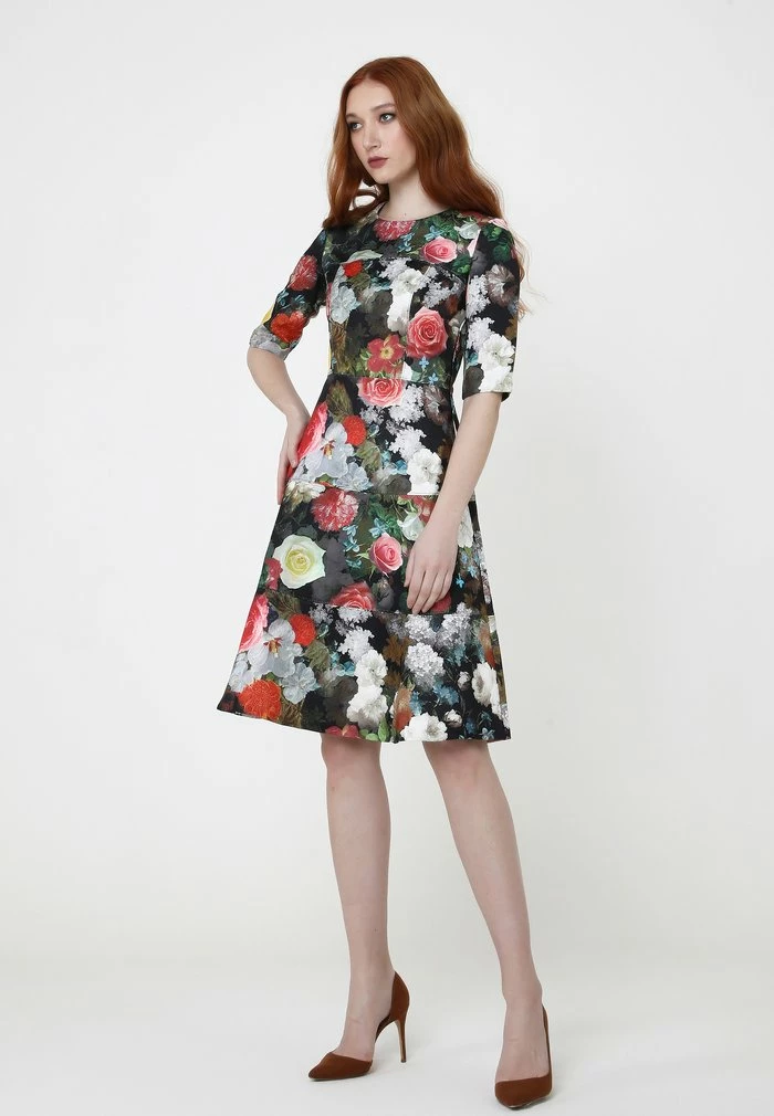 Madam-T Robe De Jour - Schwarz, Weiß 4 Madam-T Robe De Jour - Schwarz, Weiß – Image 4