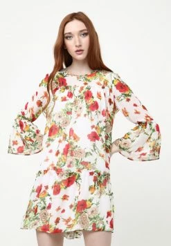 Madam-T EDEMIA - Robe De Jour - Weiß/rot