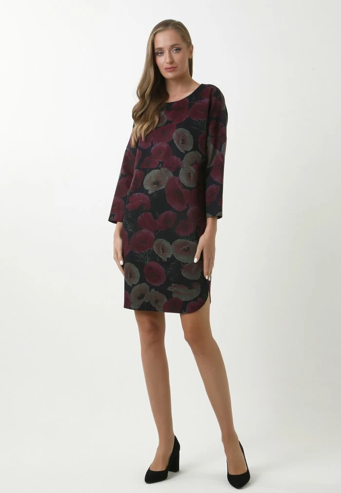 Madam-T LEONIE - Robe De Jour - Blue/fuchsia 2 Madam-T LEONIE - Robe De Jour - Blue/fuchsia – Image 2