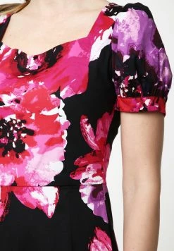 Madam-T Robe Longue - Schwarz, Himbeere -Madam-T Soldes 2022 e39b30e60ebe453faac05631d37967c0