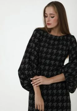 Madam-T ULANA - Robe De Jour - Schwarz/weiß -Madam-T Soldes 2022 e3cc3d4c5d39461881fd5aa4b966e3d4