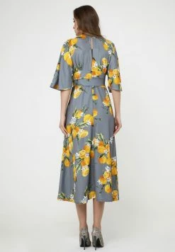 Madam-T Robe De Jour - Grau Gelb 9 Madam-T Robe De Jour - Grau Gelb -Madam-T Soldes 2022 e48ad54f428a45d5998fed7c128aa692