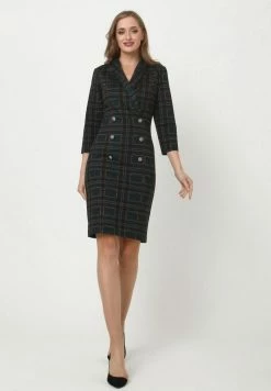 Madam-T KONTATA - Robe Fourreau - Schwarz Grün 13 Madam-T KONTATA - Robe Fourreau - Schwarz Grün -Madam-T Soldes 2022 e4f2d6833a4d4c78a567e11f4391e019