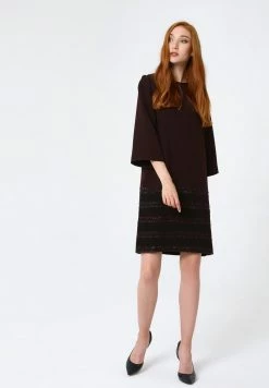 Madam-T MILANIKA - Robe Pull - Pflaume, Schwarz -Madam-T Soldes 2022 e4fe1abb6a47402fb38adf8c0ca6b5b0