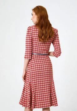 Madam-T LUNA - Robe Pull - Grau, Rot -Madam-T Soldes 2022 e5578a0c82ab47c3879c64349d2174ee