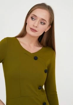 Madam-T BURNLEY - Robe Fourreau - Khakifarben -Madam-T Soldes 2022 e57a3a1bf7ed4a11b15f6e41832237a4