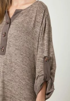 Madam-T PULSARA - Robe Longue - Dunkel-beige -Madam-T Soldes 2022 e58872328e624766a0a37153efcef9d4