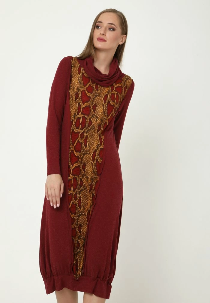 Madam-T LIANA - Robe Pull - Weinrot 2 Madam-T LIANA - Robe Pull - Weinrot – Image 2