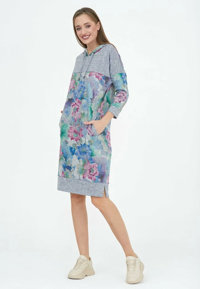 Madam-T VEGETA - Robe De Jour - Hellblau/lila 2 Madam-T VEGETA - Robe De Jour - Hellblau/lila – Image 2