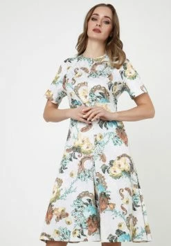 Madam-T Robe De Jour - Milchig, Hellbraun -Madam-T Soldes 2022 e671d3f2fb3440ba9e99ba7c481ed339