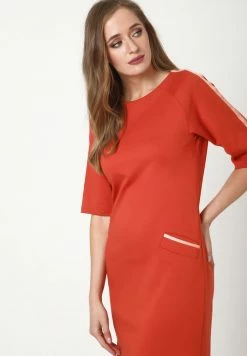 Madam-T Robe En Jersey - Terrakotta -Madam-T Soldes 2022 e685735ff7a04bc2ac1b9695620c2be2