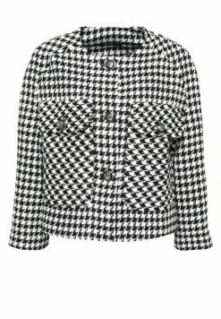 Madam-T EDEN - Blazer - Weiß Schwarz -Madam-T Soldes 2022 e6e2b667e19f40dda53833570a012a68