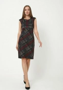 Madam-T MUTALA - Robe Fourreau - Weinrot Blau -Madam-T Soldes 2022 e7132c0796404a07b8d9a7d4b01065a4