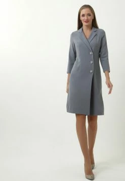 Madam-T KLEID ELMA - Robe Fourreau - Lichtgrau -Madam-T Soldes 2022 e7729c09593d498f9fc3f633a3322e79