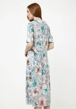 Madam-T BELLA - Robe De Jour - Grau, Aqua -Madam-T Soldes 2022 e8b97aca74284beea16c5da8fbbc6eea