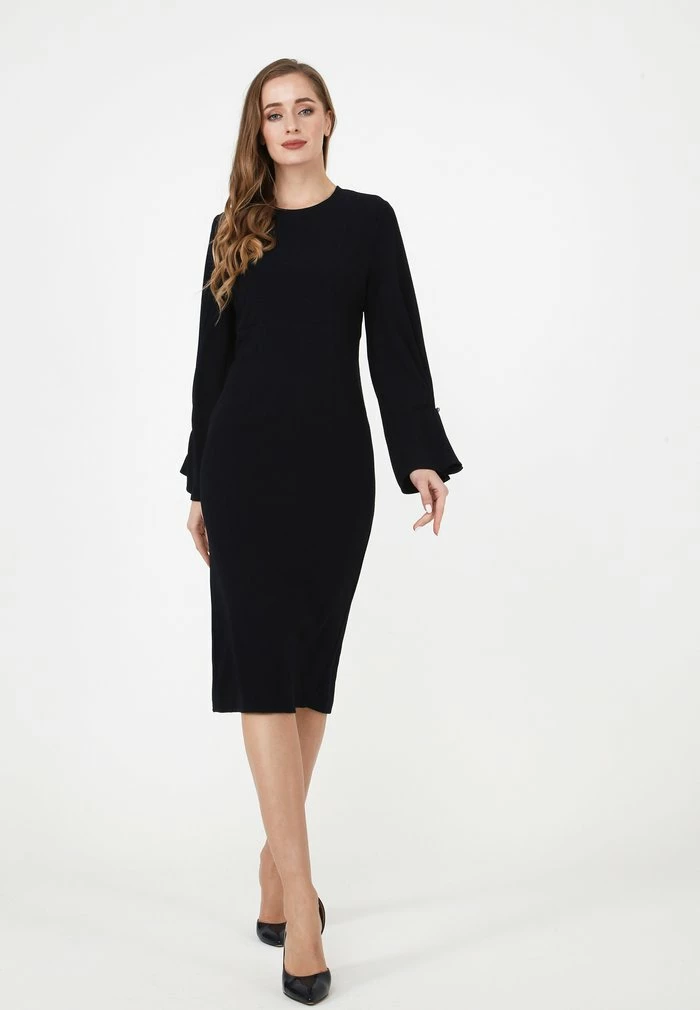 Madam-T KAZIMIRA - Robe Fourreau - Bleu 2 Madam-T KAZIMIRA - Robe Fourreau - Bleu – Image 2