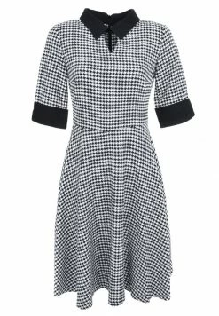 Madam-T LUFINA - Robe De Jour - White/black -Madam-T Soldes 2022 e8d287915ebe48cea6887edb839e2dcf