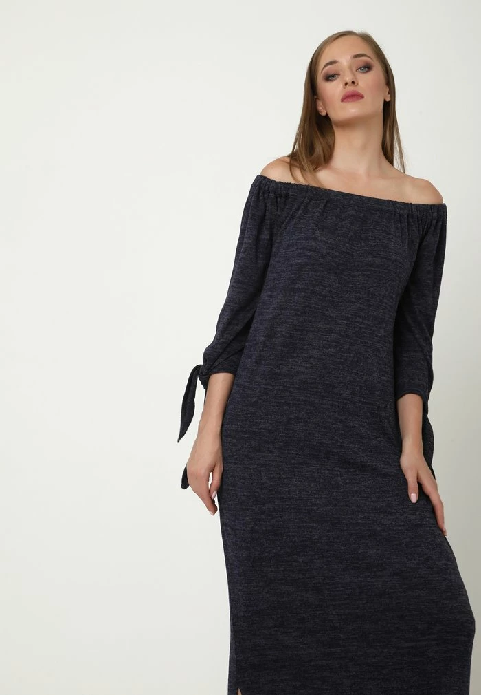 Madam-T SILVIA - Robe Longue - Blau 5 Madam-T SILVIA - Robe Longue - Blau – Image 5