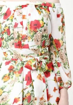 Madam-T Robe De Jour - Weiß, Rot -Madam-T Soldes 2022 e8fce156177b460fa0865be63667a47d