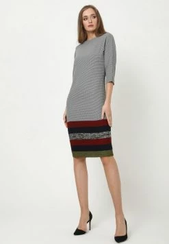 Madam-T Robe Fourreau - Grau Rot -Madam-T Soldes 2022 e92304080400497aa17ddf2d91ba5a6c